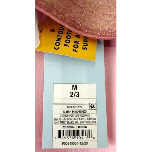 Cat Jack Kids Girls Pink Glitter Slides Sandals Size M 2/3 - Picture 8 of 10